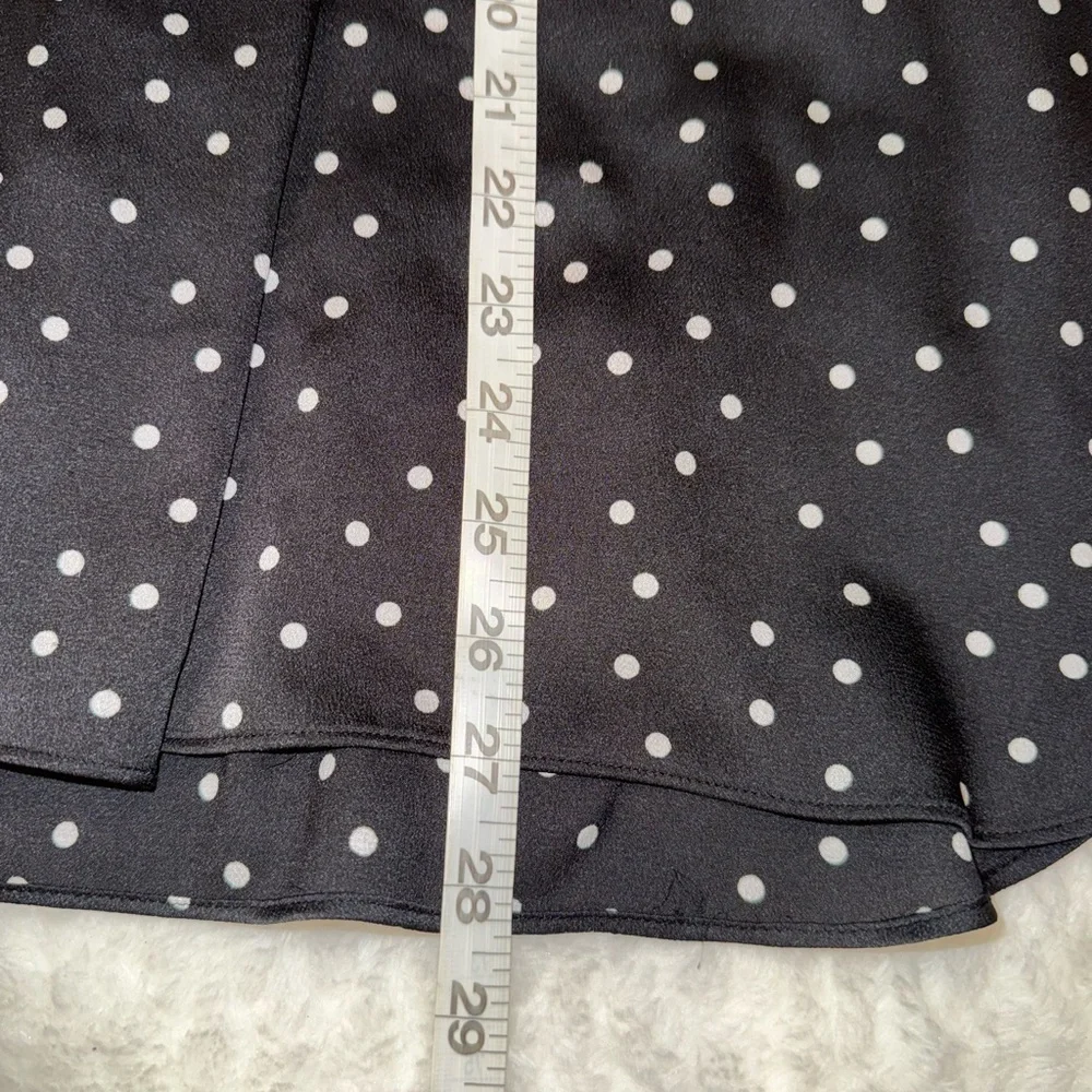 3 x 20$ Vince Camuto Black and White Polka Dot Blouse Size S - Picture 4 of 6